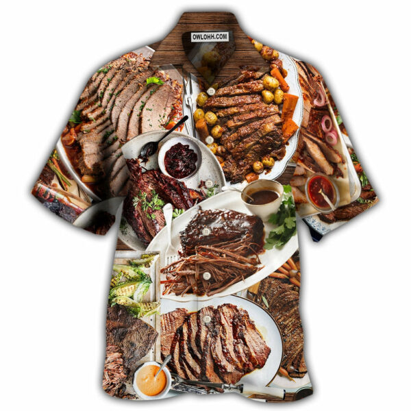 BBQ Brisket Delicious Meal For Life - Hawaiian Shirt  - Owl Ohh