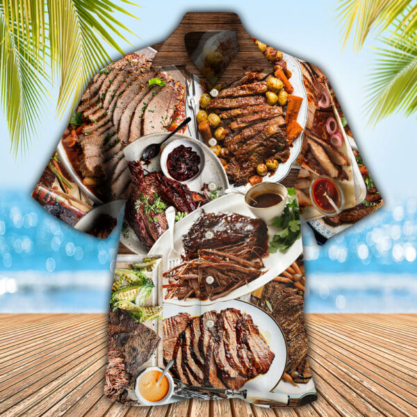 BBQ Brisket Delicious Meal For Life - Hawaiian Shirt  - Owl Ohh - Image 2