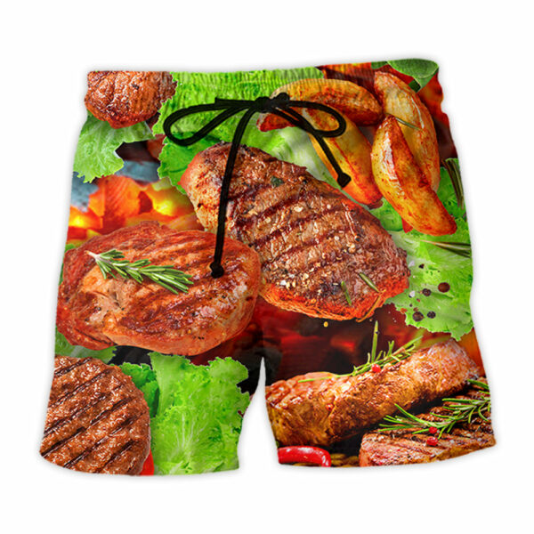 Beefsteak BBQ Lover Style - Beach Short  - Owl Ohh