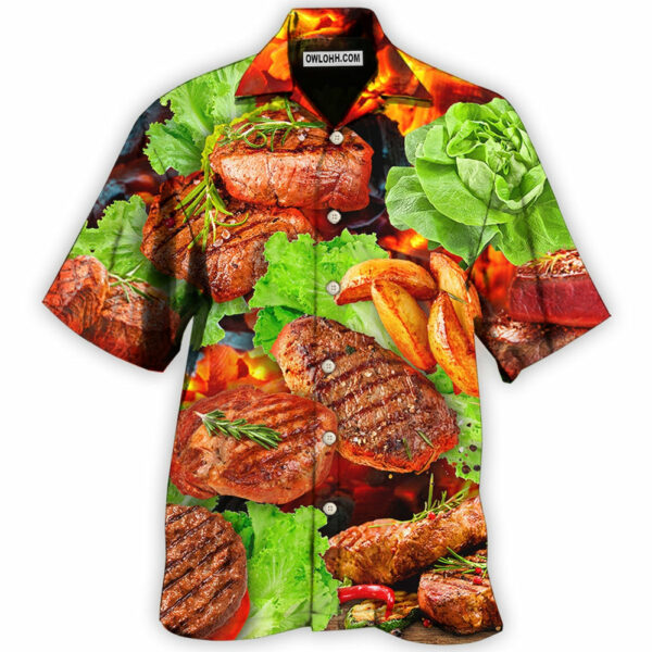 BBQ Beefsteak Salad - Hawaiian Shirt  - Owl Ohh