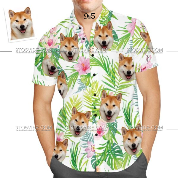 Custom Face Hawaiian Shirt Funny Pet Vintage Beach Shirt Gift for Men  - Free Design 9to5vibe