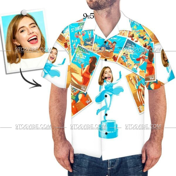 Custom Face Hawaiian Shirt Joining Together Photos  - Free Design 9to5vibe