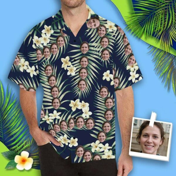 Custom Face Plants Men's All Over Print Hawaiian Shirt  - Free Design 9to5vibe