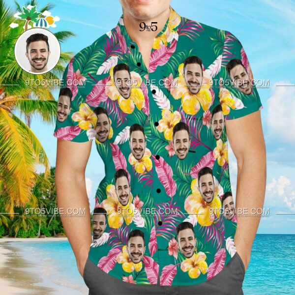 Custom Face Shirt Personalized Photo Men’S Hawaiian Shirt | For Men & Women | Adult | Hwp1049 - Free Design 9to5vibe