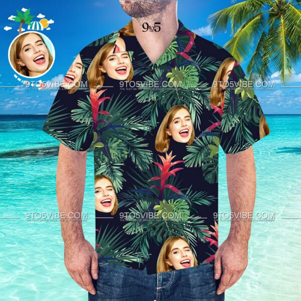 Father's Day Gifts Custom Face Shirt Men's Hawaiian Shirt | Unique Beach Shirt - Free Design 9to5vibe