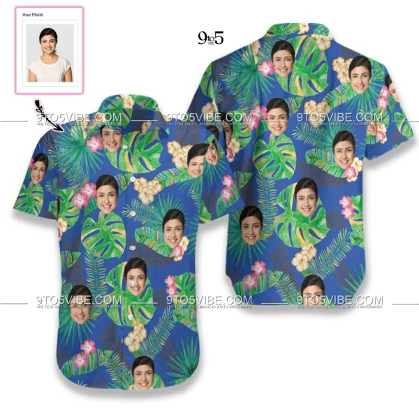 Funny Custom Face  Custom Hawaiian Shirt  - Free Design 9to5vibe