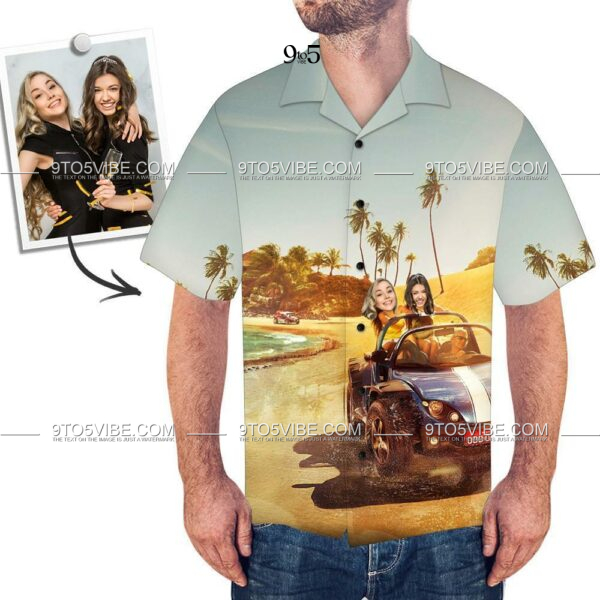 Men's Custom Face Shirt Hawaiian Shirt Short Sleeve  - Free Design 9to5vibe