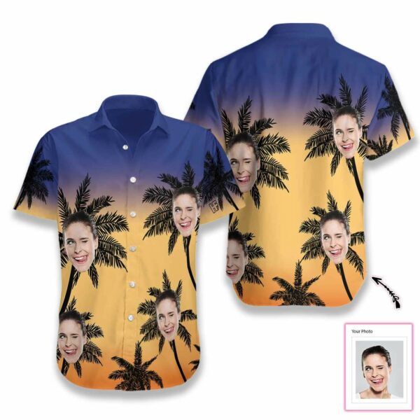 Personalized Custom Face Palm Tree Hawaiian Shirts - Free Design 9to5vibe