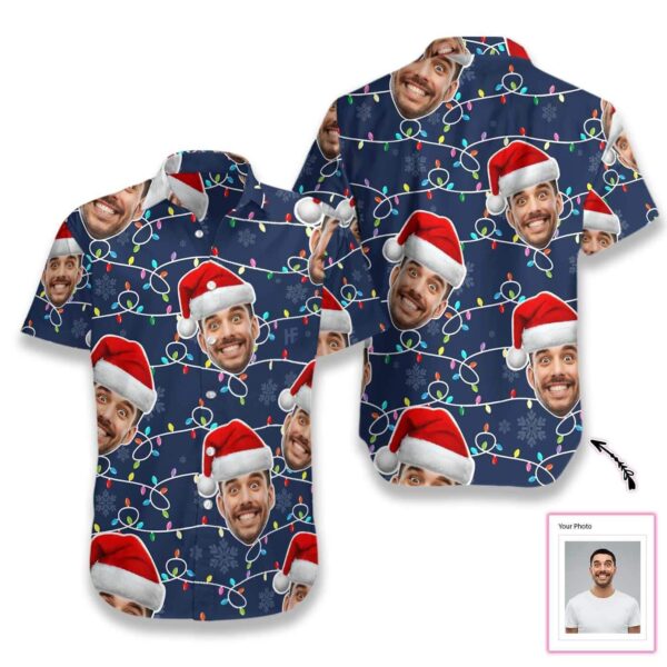 Personalized Funny Custom Face Christmas Pattern Hawaiian Shirts - Free Design 9to5vibe